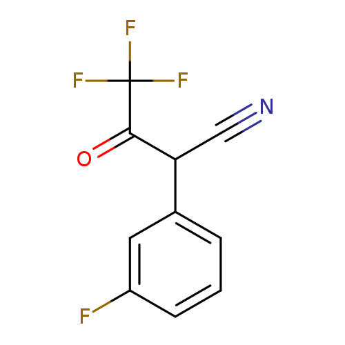 N#CC(C(=O)C(F)(F)F)c1cccc(c1)F
