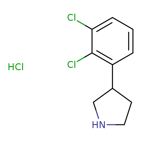 Clc1cccc(c1Cl)C1CNCC1.Cl