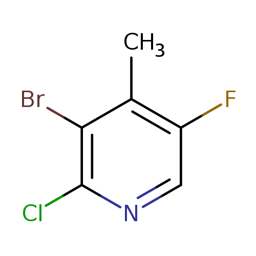 Fc1cnc(c(c1C)Br)Cl