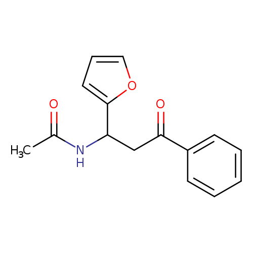 CC(=O)NC(c1ccco1)CC(=O)c1ccccc1