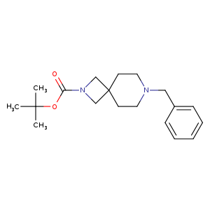 O=C(N1CC2(C1)CCN(CC2)Cc1ccccc1)OC(C)(C)C