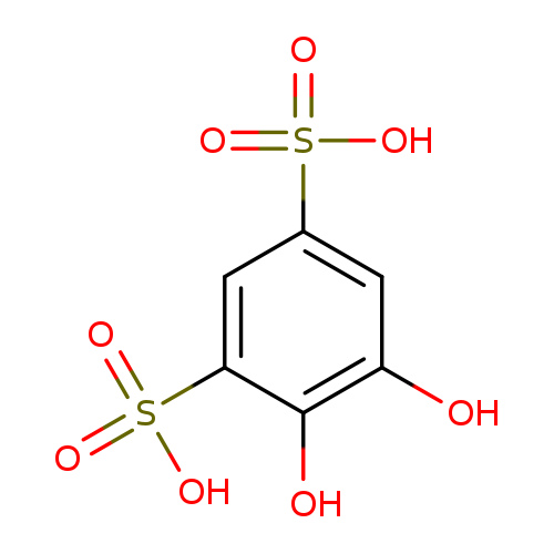 Oc1cc(cc(c1O)S(=O)(=O)O)S(=O)(=O)O