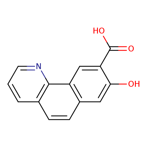 OC(=O)c1cc2c(cc1O)ccc1c2nccc1