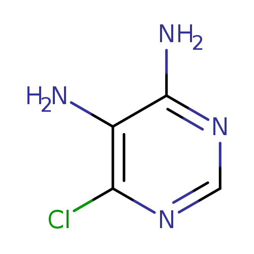 Nc1c(N)ncnc1Cl