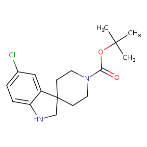 Clc1ccc2c(c1)C1(CCN(CC1)C(=O)OC(C)(C)C)CN2