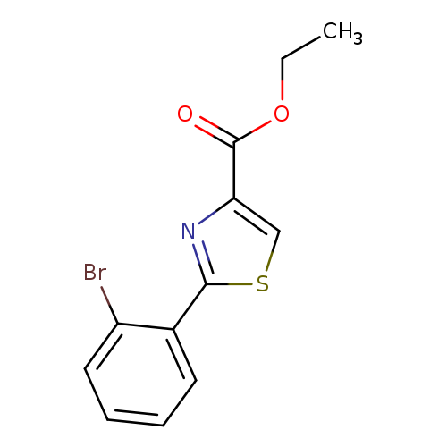 CCOC(=O)c1csc(n1)c1ccccc1Br