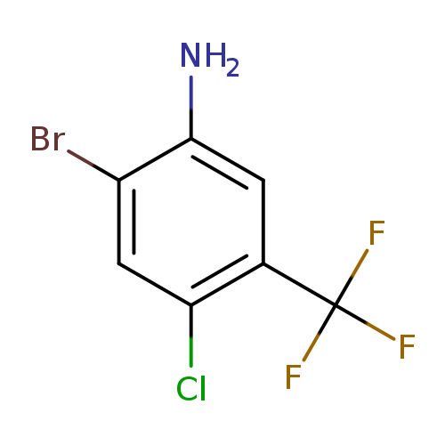Clc1cc(Br)c(cc1C(F)(F)F)N