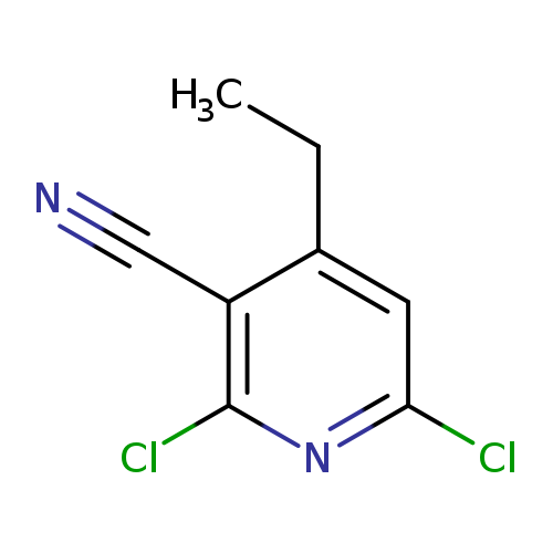 CCc1cc(Cl)nc(c1C#N)Cl