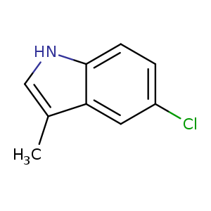 Clc1ccc2c(c1)c(C)c[nH]2