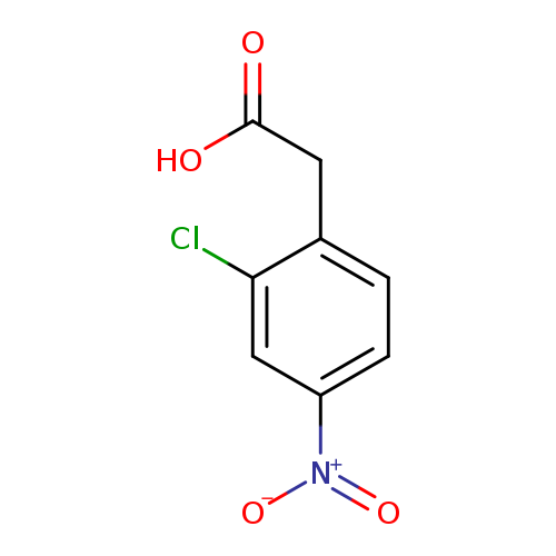 OC(=O)Cc1ccc(cc1Cl)[N+](=O)[O-]