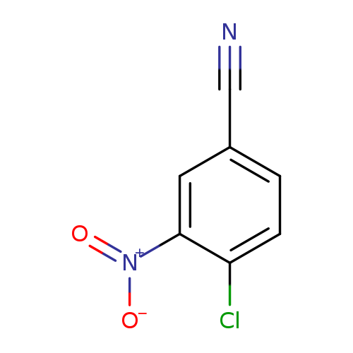 N#Cc1ccc(c(c1)[N+](=O)[O-])Cl