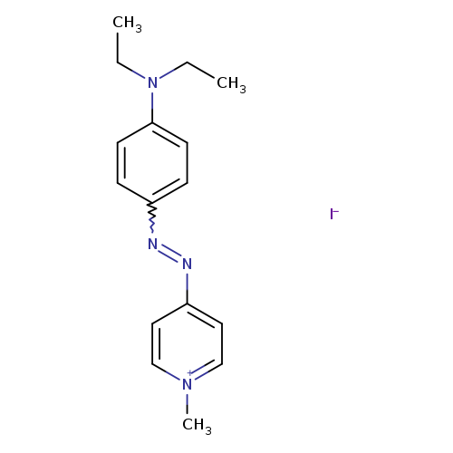 CCN(c1ccc(cc1)N=Nc1cc[n+](cc1)C)CC.[I-]