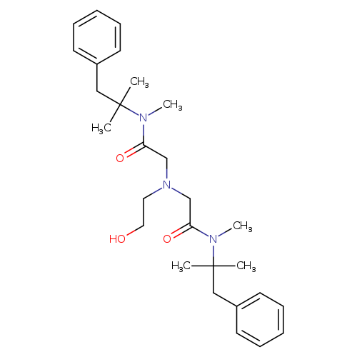 OCCN(CC(=O)N(C(Cc1ccccc1)(C)C)C)CC(=O)N(C(Cc1ccccc1)(C)C)C