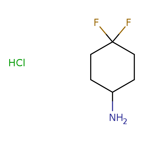 NC1CCC(CC1)(F)F.Cl