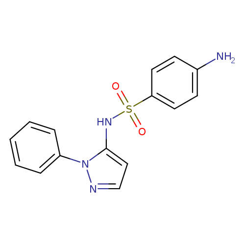 Nc1ccc(cc1)S(=O)(=O)Nc1ccnn1c1ccccc1