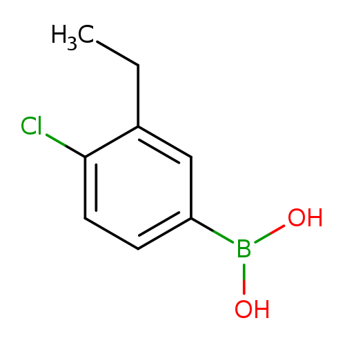 CCc1cc(ccc1Cl)B(O)O