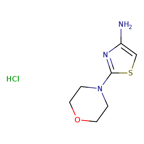 Nc1csc(n1)N1CCOCC1.Cl