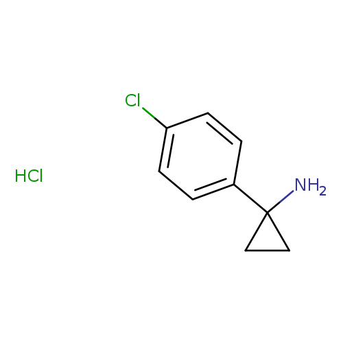 NC1(CC1)c1ccc(cc1)Cl.Cl