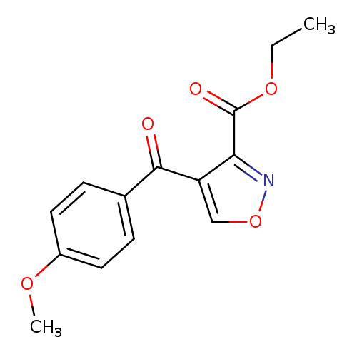 CCOC(=O)c1nocc1C(=O)c1ccc(cc1)OC