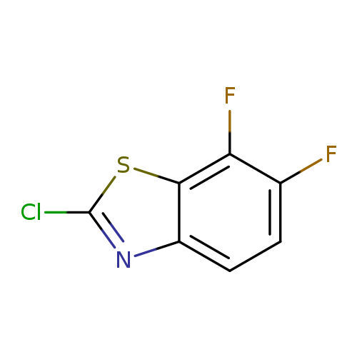Clc1nc2c(s1)c(F)c(cc2)F