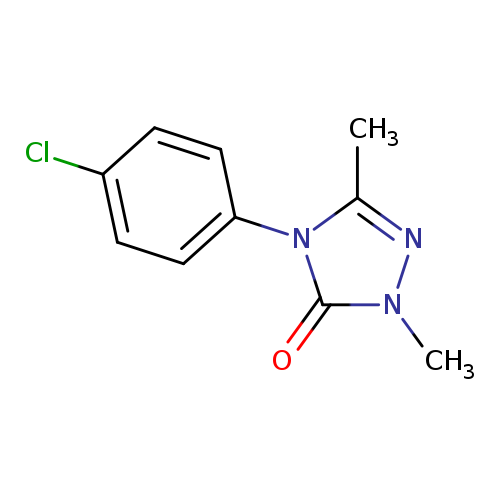 Cc1nn(c(=O)n1c1ccc(cc1)Cl)C