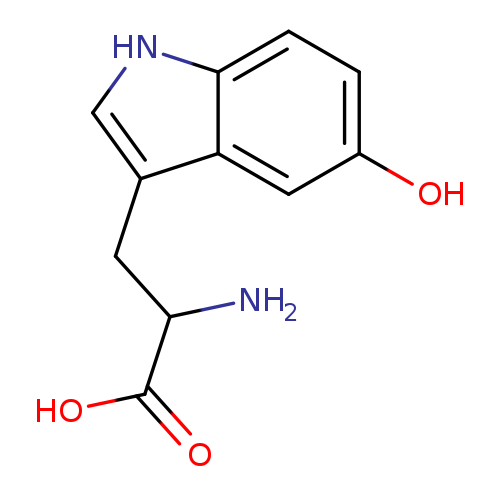 OC(=O)C(Cc1c[nH]c2c1cc(O)cc2)N