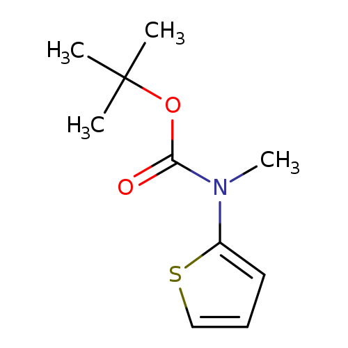 O=C(N(c1cccs1)C)OC(C)(C)C