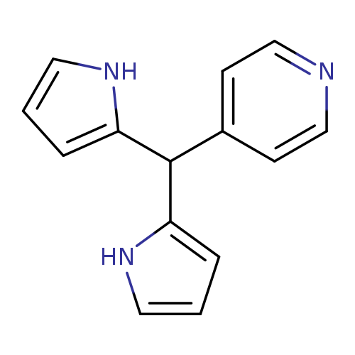 n1ccc(cc1)C(c1ccc[nH]1)c1ccc[nH]1