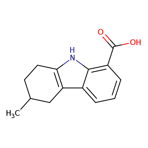CC1CCc2c(C1)c1cccc(c1[nH]2)C(=O)O