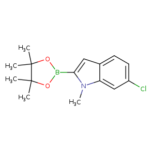 Clc1ccc2c(c1)n(C)c(c2)B1OC(C(O1)(C)C)(C)C