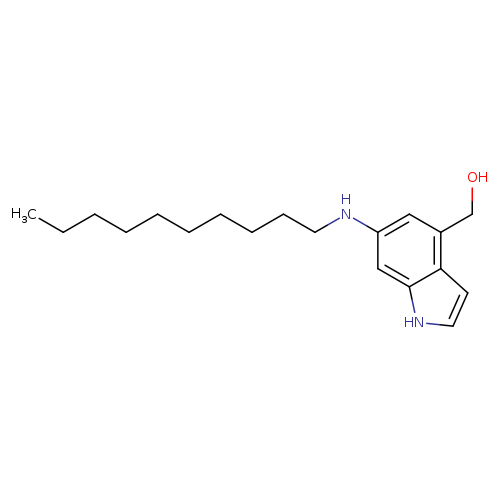 CCCCCCCCCCNc1cc(CO)c2c(c1)[nH]cc2