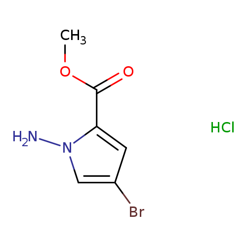 COC(=O)c1cc(cn1N)Br.Cl