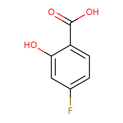 Fc1ccc(c(c1)O)C(=O)O