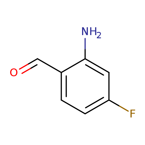 O=Cc1ccc(cc1N)F