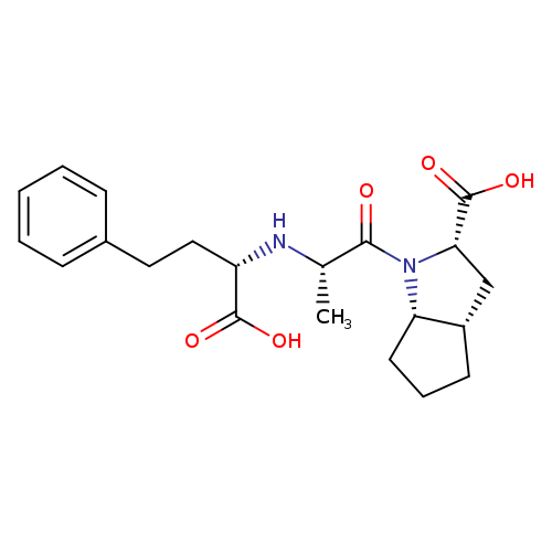 OC(=O)[C@@H](N[C@H](C(=O)N1[C@H]2CCC[C@H]2C[C@H]1C(=O)O)C)CCc1ccccc1