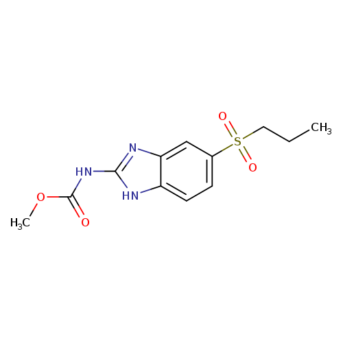 CCCS(=O)(=O)c1ccc2c(c1)nc([nH]2)NC(=O)OC