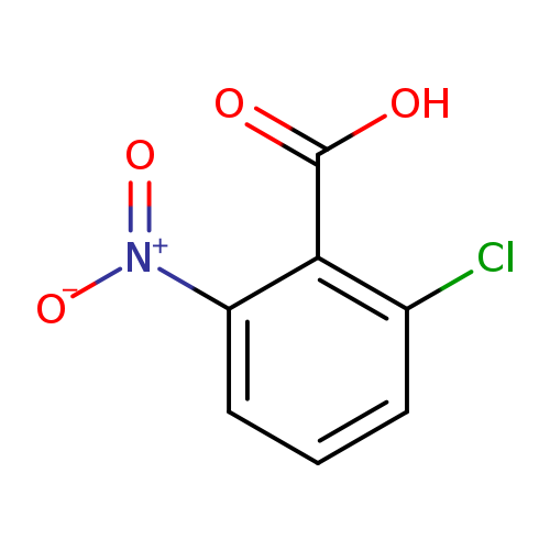 [O-][N+](=O)c1cccc(c1C(=O)O)Cl