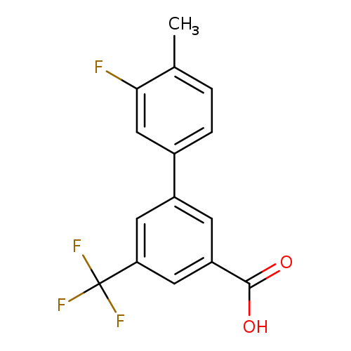 OC(=O)c1cc(cc(c1)C(F)(F)F)c1ccc(c(c1)F)C