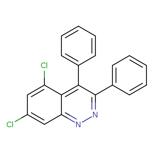 Clc1cc(Cl)c2c(c1)nnc(c2c1ccccc1)c1ccccc1