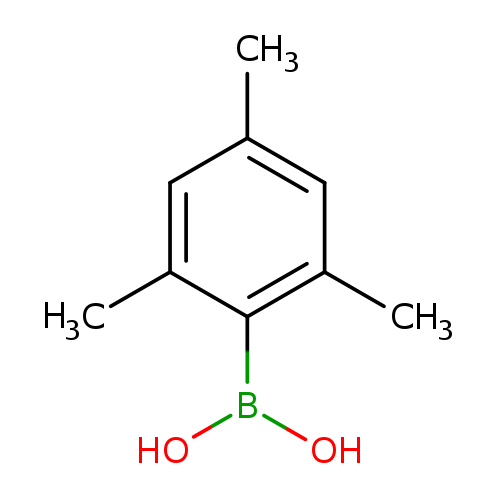 OB(c1c(C)cc(cc1C)C)O