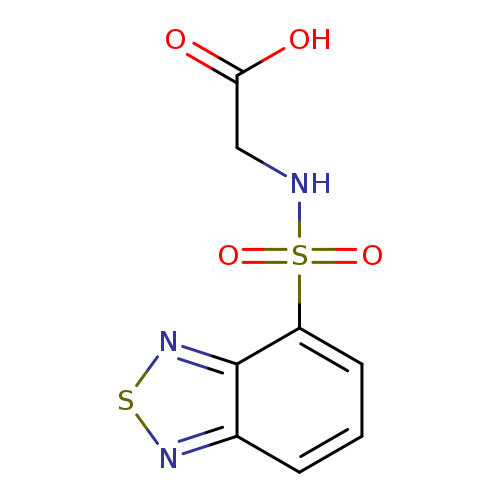 OC(=O)CNS(=O)(=O)c1cccc2c1nsn2