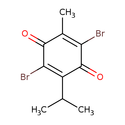 O=C1C(=C(Br)C(=O)C(=C1Br)C(C)C)C