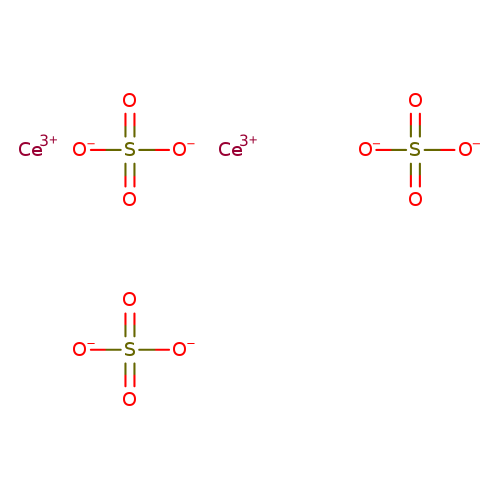 [O-]S(=O)(=O)[O-].[O-]S(=O)(=O)[O-].[O-]S(=O)(=O)[O-].[Ce+3].[Ce+3]