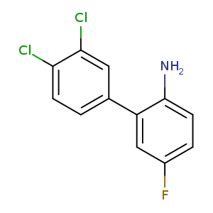 Fc1ccc(c(c1)c1ccc(c(c1)Cl)Cl)N