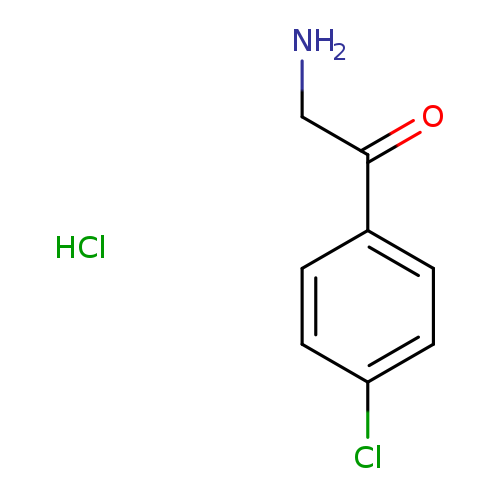 NCC(=O)c1ccc(cc1)Cl.Cl