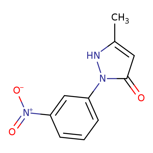 [O-][N+](=O)c1cccc(c1)n1[nH]c(cc1=O)C