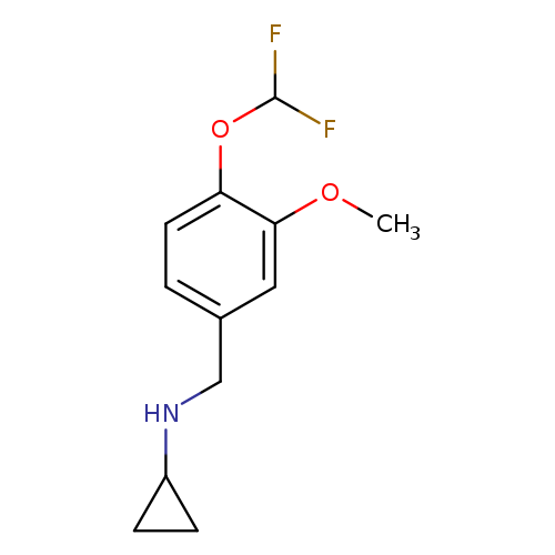 COc1cc(CNC2CC2)ccc1OC(F)F