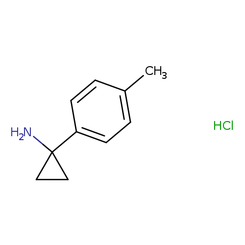 NC1(CC1)c1ccc(cc1)C.Cl