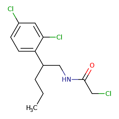 CCCC(c1ccc(cc1Cl)Cl)CNC(=O)CCl