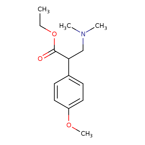 CCOC(=O)C(c1ccc(cc1)OC)CN(C)C